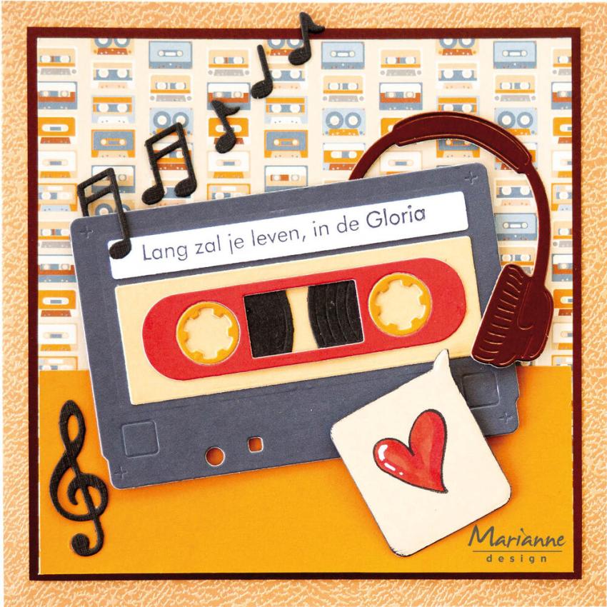 Marianne Design - Präge- und Stanzschablone "Cassette Tape" Creatables Dies