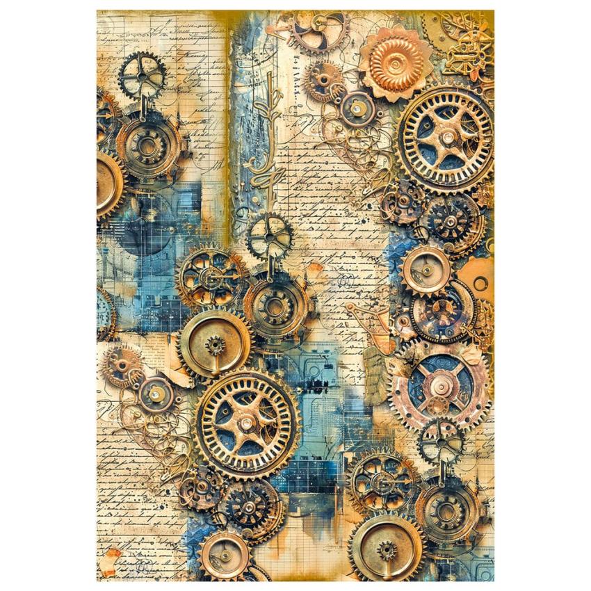 Ciao Bella - Decopatch Papier "Past Time" Rice Paper A4 - 4 Bogen
