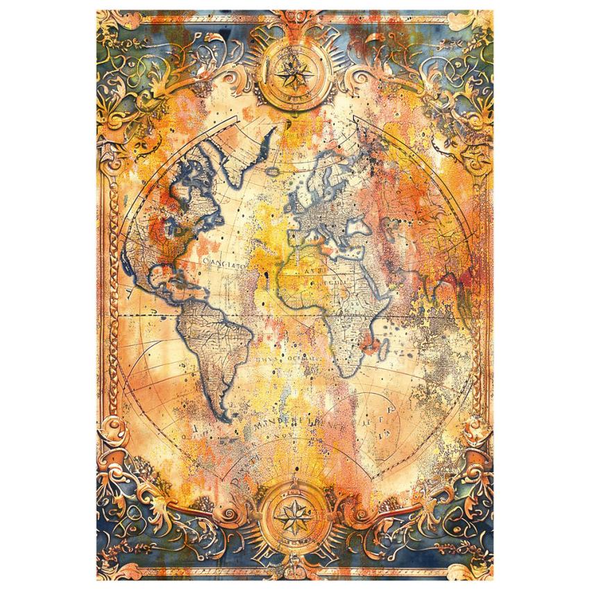 Ciao Bella - Decopatch Papier "Past Time" Rice Paper A4 - 4 Bogen