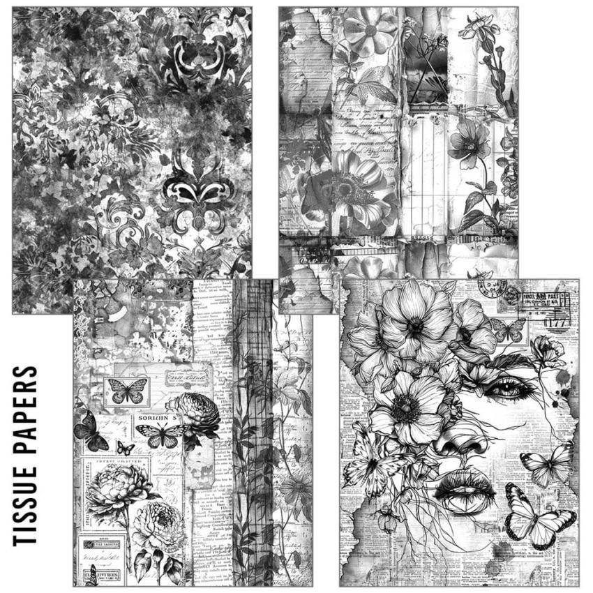 Ciao Bella - Seiden - und Transparentpapier "Meaningful Memories" Craftmix Mixed Paper Pack A5