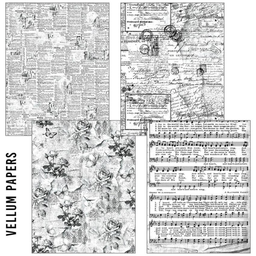 Ciao Bella - Seiden - und Transparentpapier "Meaningful Memories" Craftmix Mixed Paper Pack A5