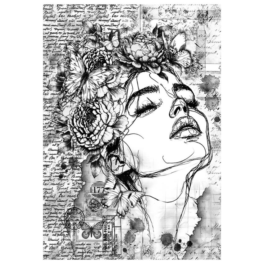 Ciao Bella - Decopatch Papier "Meaningful Memories" Mixed Media Rice Paper A4 - 4 Bogen