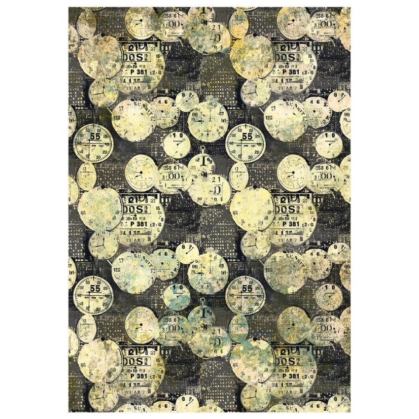 Ciao Bella - Decopatch Papier "Time Capsule" Mixed Media Rice Paper A4 - 4 Bogen