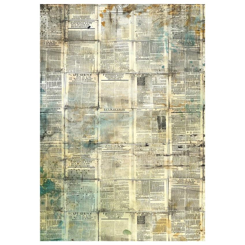 Ciao Bella - Decopatch Papier "Time Capsule" Mixed Media Rice Paper A4 - 4 Bogen