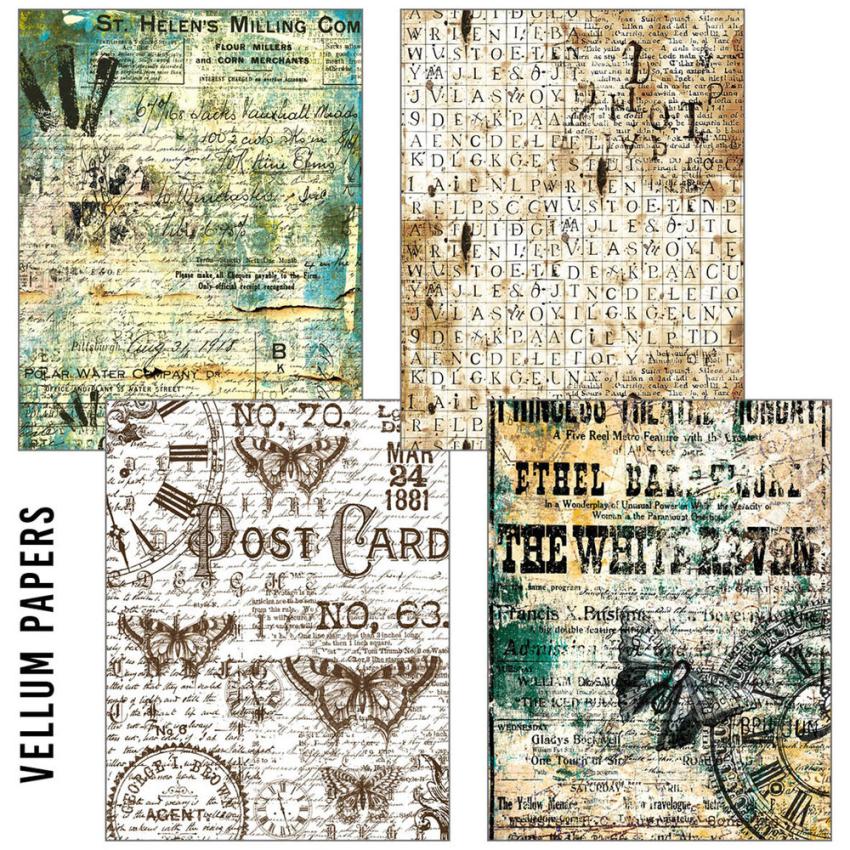 Ciao Bella - Seiden - und Transparentpapier "Time Capsule" Craftmix Mixed Paper Pack A5