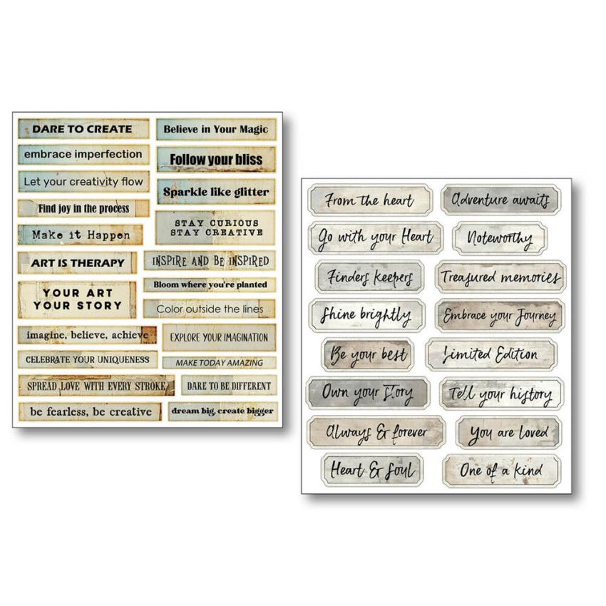 Ciao Bella - Aufkleber "Little Words" Mixed Media Stickers