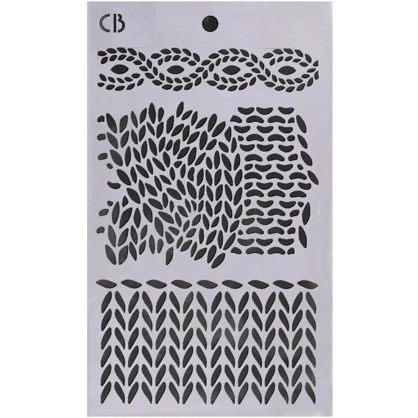Ciao Bella - Schablone 5x8 Inch - Mixed Media Triple Layer Stencils Set "#001"