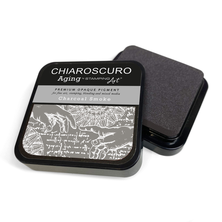 Ciao Bella - Chiaroscuro Aging Ink Pad "Charcoal Smoke" Pigment Stempelkissen