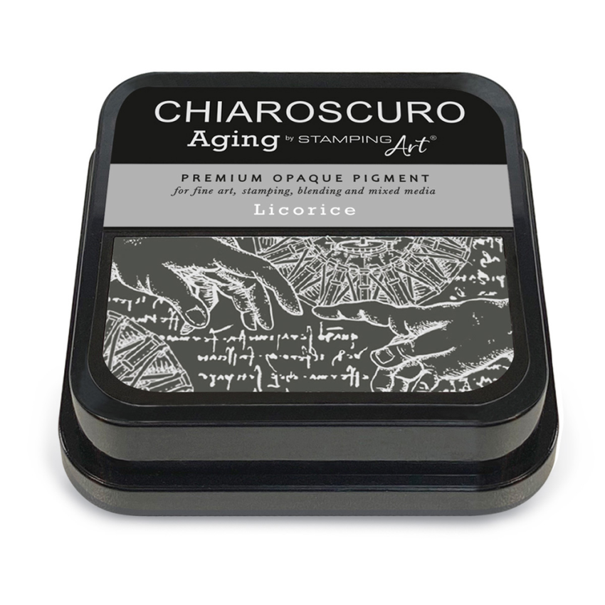 Ciao Bella - Chiaroscuro Aging Ink Pad "Licorice" Pigment Stempelkissen