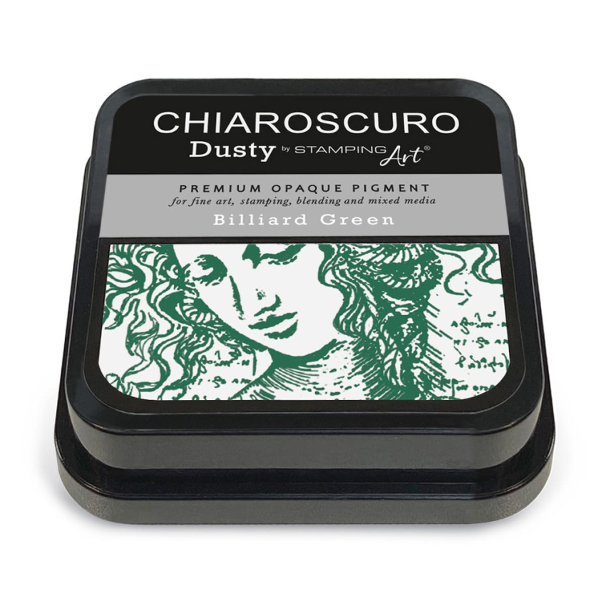 Ciao Bella - Chiaroscuro Dusty Ink Pad "Billiard Green" Pigment Stempelkissen