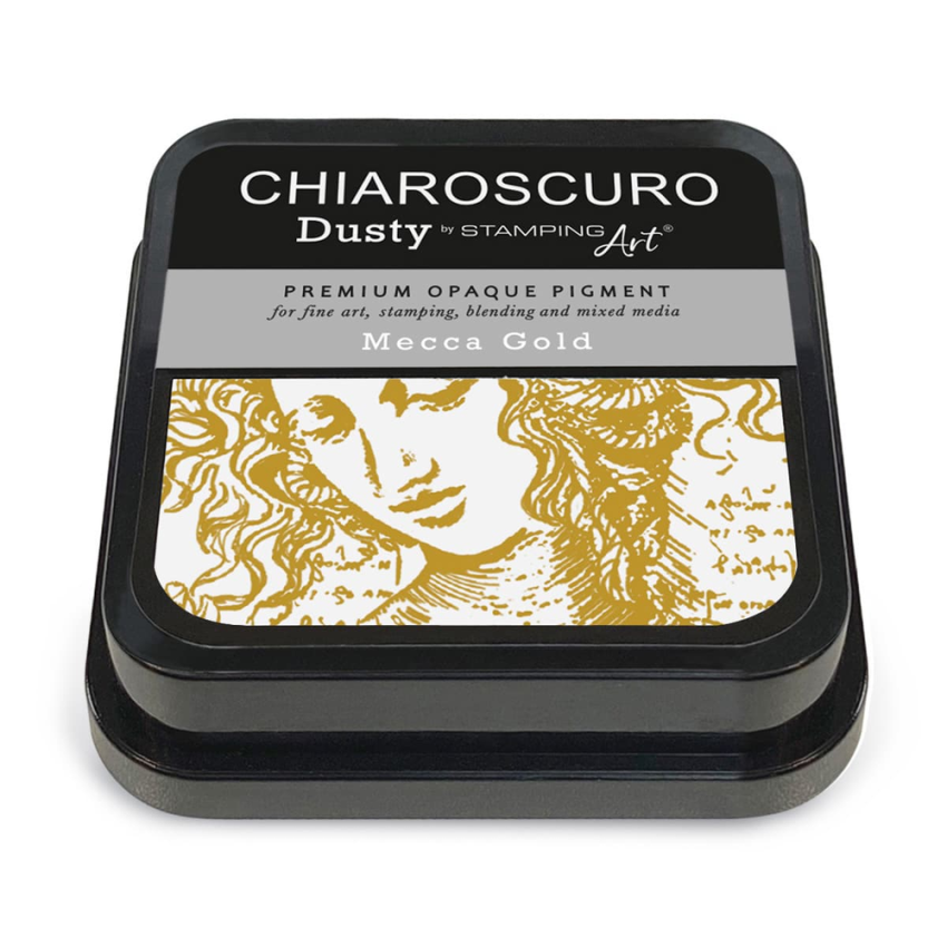 Ciao Bella - Chiaroscuro Dusty Ink Pad "Mecca Gold" Pigment Stempelkissen