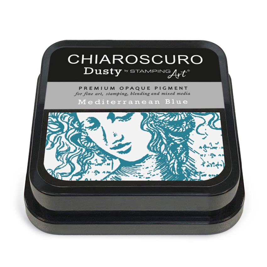 Ciao Bella - Chiaroscuro Dusty Ink Pad "Mediterranean Blue" Pigment Stempelkissen