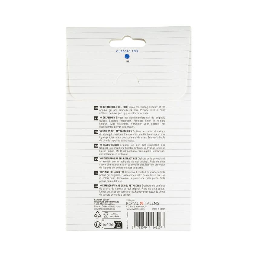 Sakura - Gelstift - Classic Set "Blue" Gelly Roll Pen Retractable