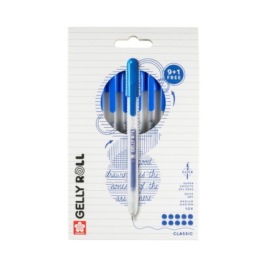 Sakura - Gelstift - Classic Set "Blue" Gelly Roll Pen Retractable