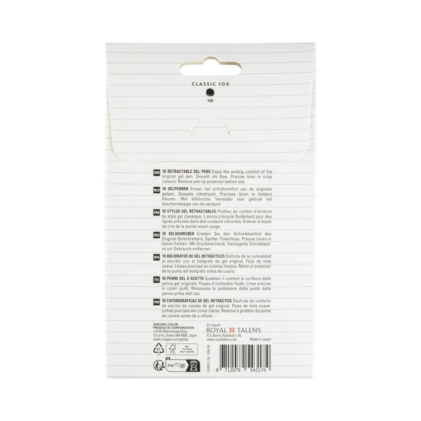 Sakura - Gelstift - Classic Set "Black" Gelly Roll Pen Retractable