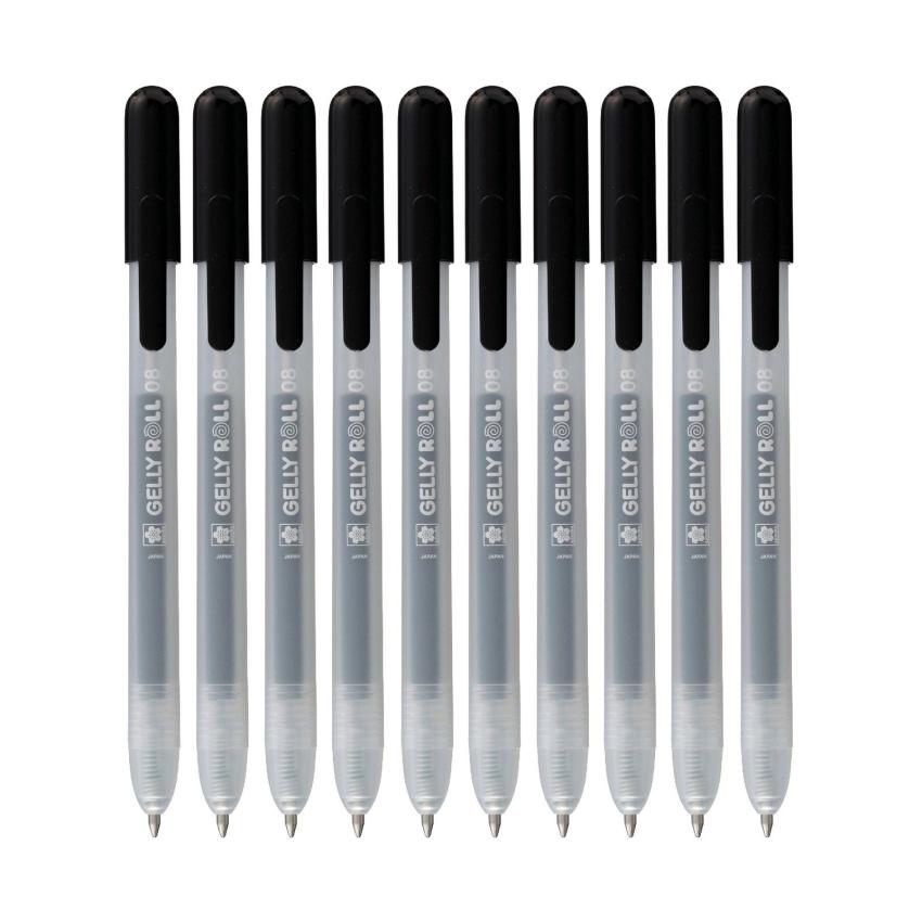 Sakura - Gelstift - Classic Set "Black" Gelly Roll Pen Retractable