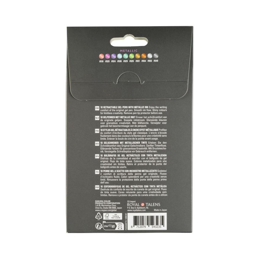 Sakura - Gelstift - Metallic Set "Rainbow" Gelly Roll Pen Retractable