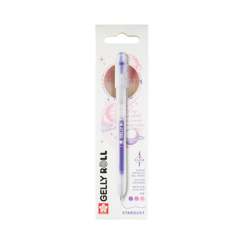 Sakura - Gelstift - Stardust Set "Pink Rosa Purple" Gelly Roll Pen Retractable