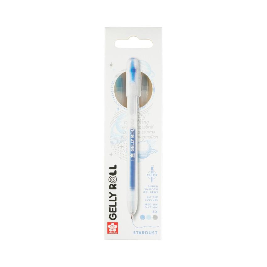Sakura - Gelstift - Stardust Set "Sky Blue Blue Silver" Gelly Roll Pen Retractable