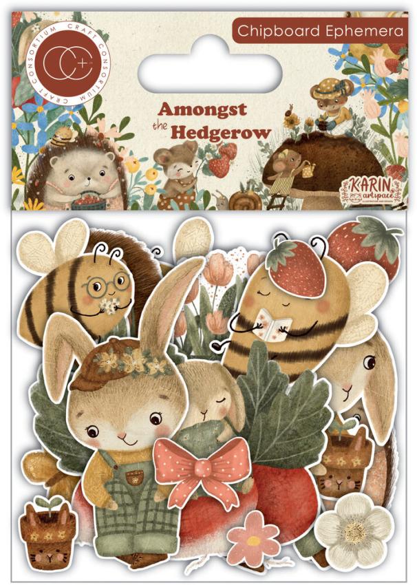 Craft Consortium - Stanzteile "Amongst the Hedgerow" Chipboard Ephemera