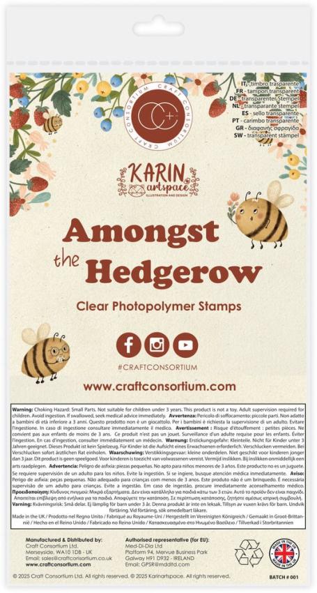 Craft Consortium - Stempelset "Bunny" Clear Stamps