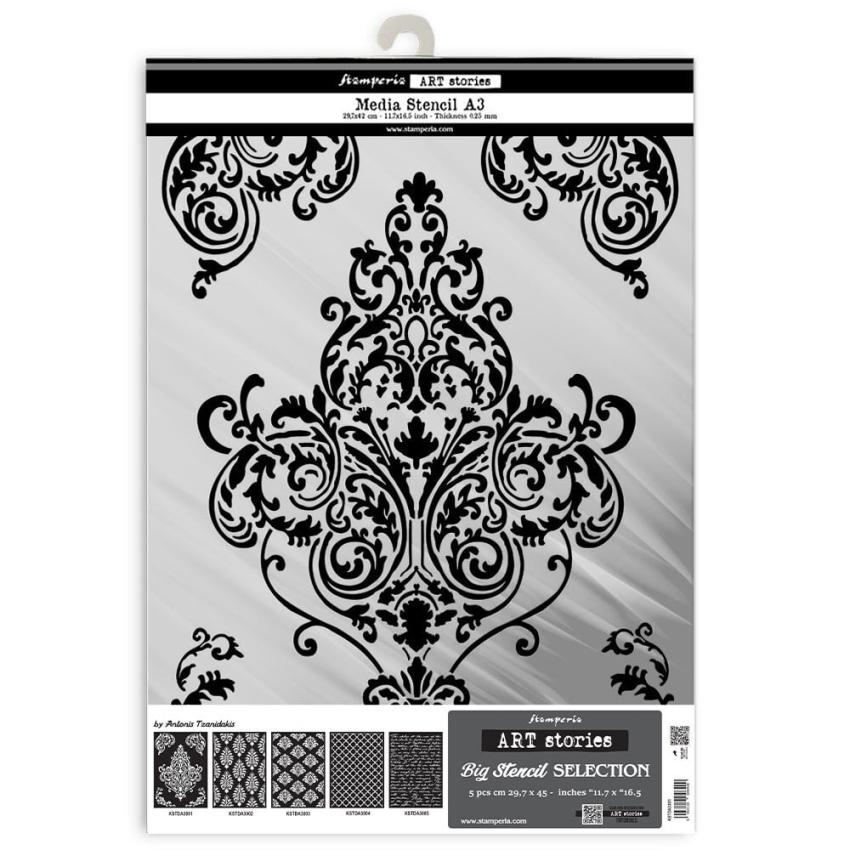 Stamperia - Schablone A3 "Selection" Stencil