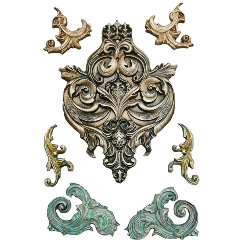Stamperia - Gießform A4 "Frieze and Corners" Soft Mould
