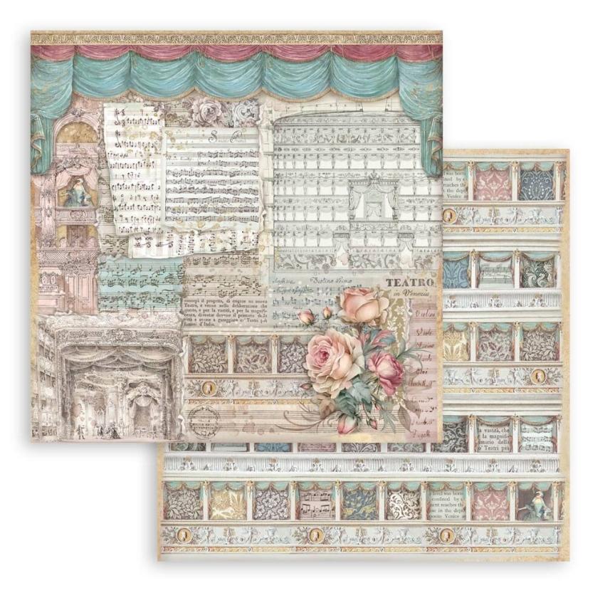 Stamperia - Designpapier "Venice City of Art" Paper Pack 12x12 Inch - 10 Bogen