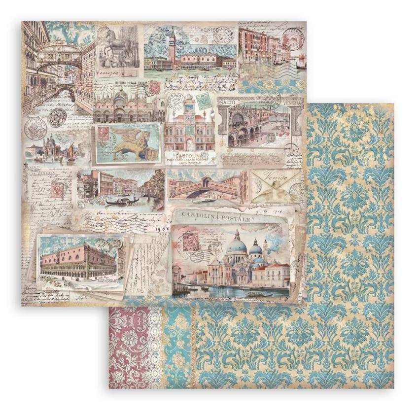 Stamperia - Designpapier "Venice City of Art" Paper Pack 12x12 Inch - 10 Bogen
