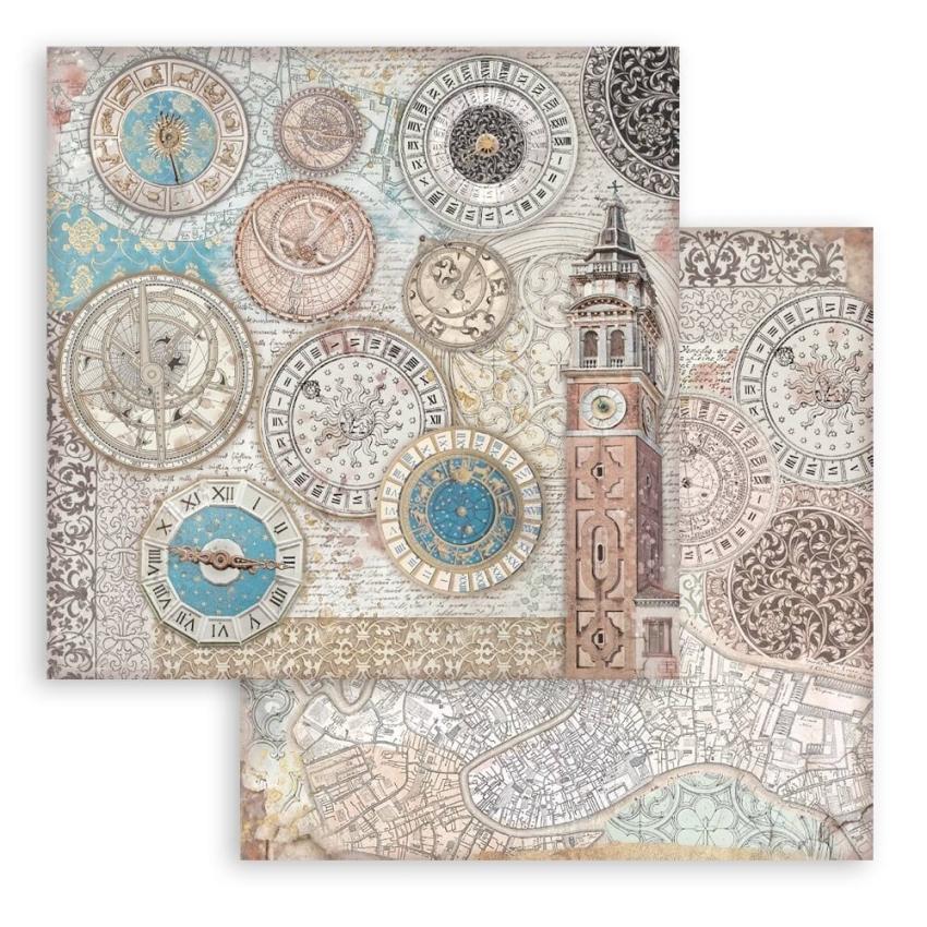 Stamperia - Designpapier "Venice City of Art" Paper Pack 12x12 Inch - 10 Bogen