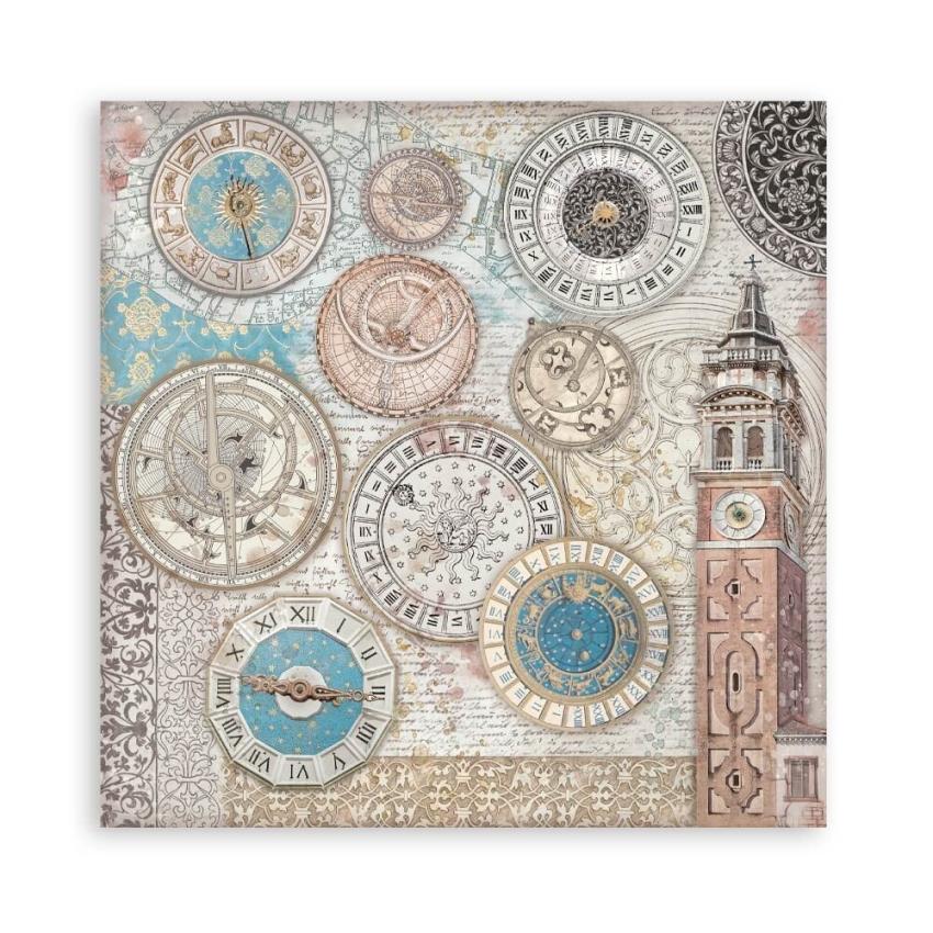 Stamperia - Designpapier "Venice City of Art" Maxi Paper Pack 12x12 Inch - 10 Bogen