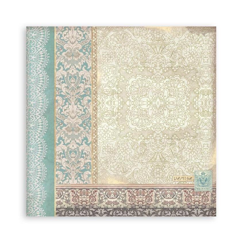 Stamperia - Designpapier "Venice City of Art" Maxi Paper Pack 8x8 Inch - 22 Bogen