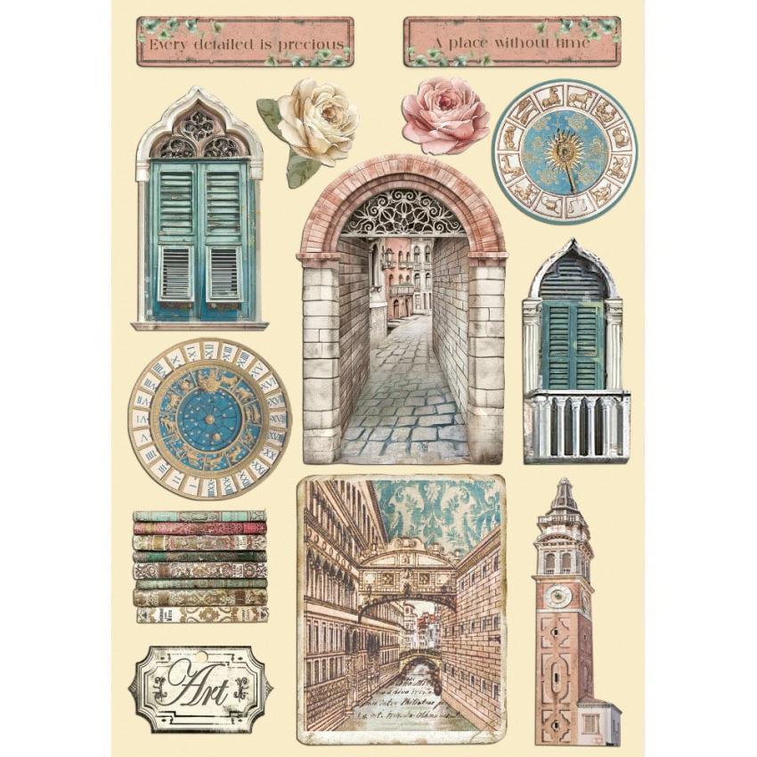 Stamperia - Holzteile A5 "Venice City of Art" Wooden Shapes