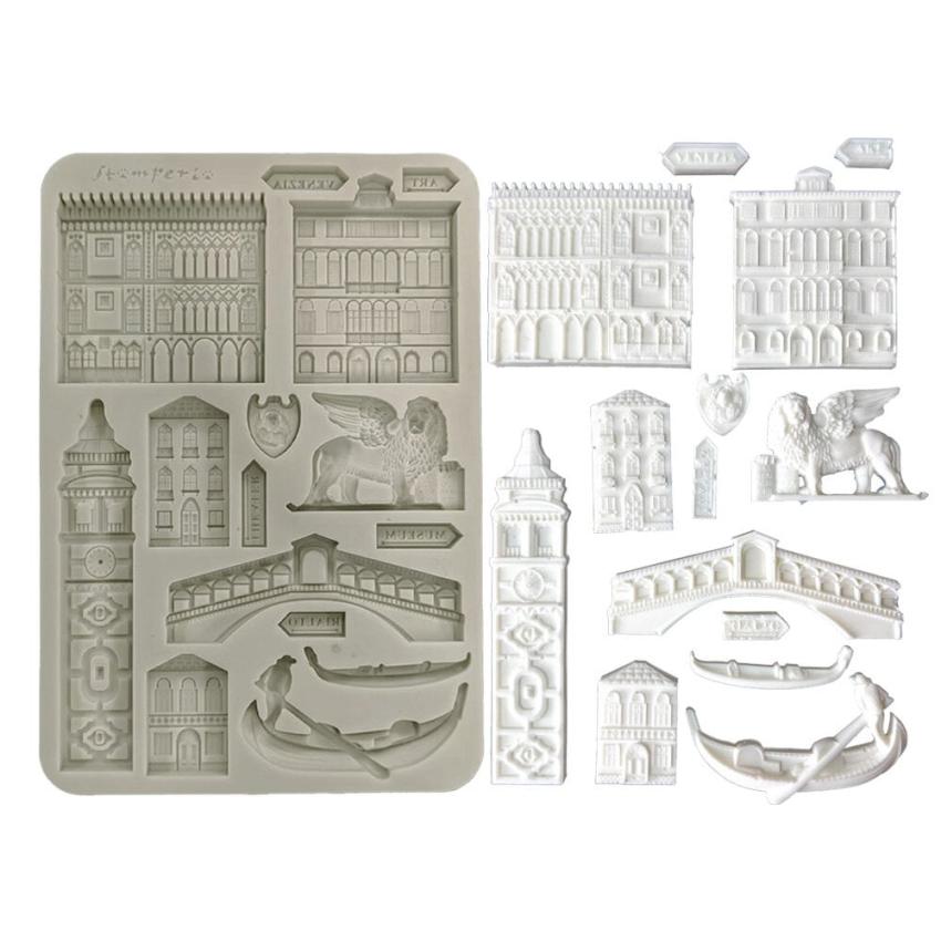 Stamperia - Gießform A5 "Monuments" Soft Mould 