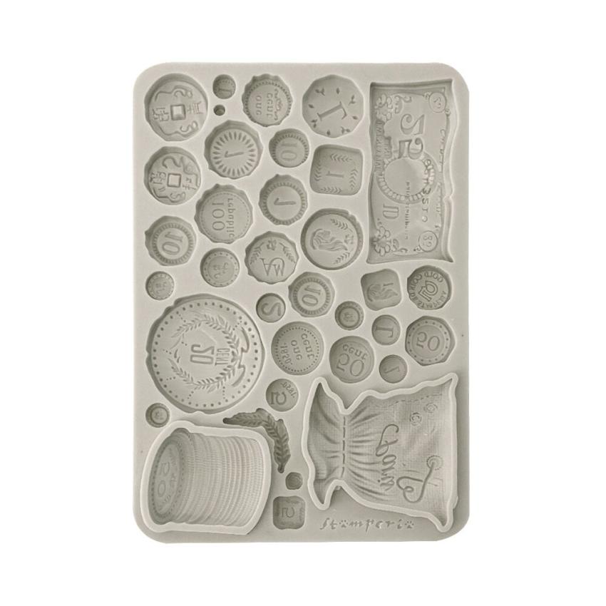 Stamperia - Gießform A5 "Old Coins" Soft Mould 