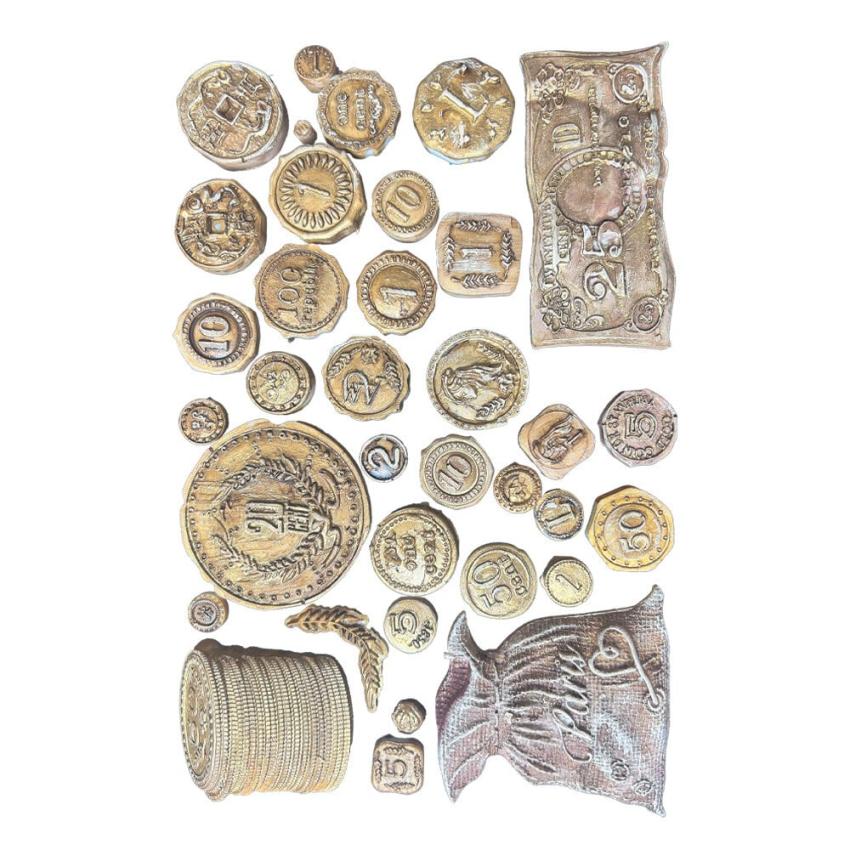 Stamperia - Gießform A5 "Old Coins" Soft Mould 