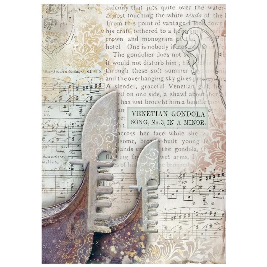 Stamperia - Decopatch Papier "Backgrounds" Decoupage A6 - 8 Bogen  