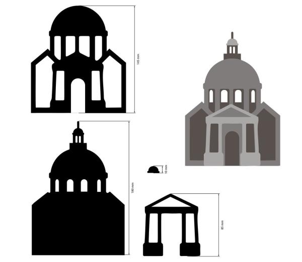 Stamperia - Holzteile "Basilica" MDF Crafty Shapes Blanks