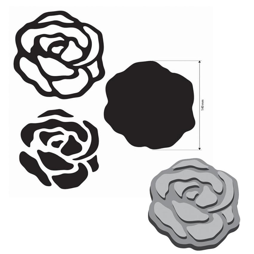 Stamperia - Holzteile "Roses" MDF Crafty Shapes Blanks