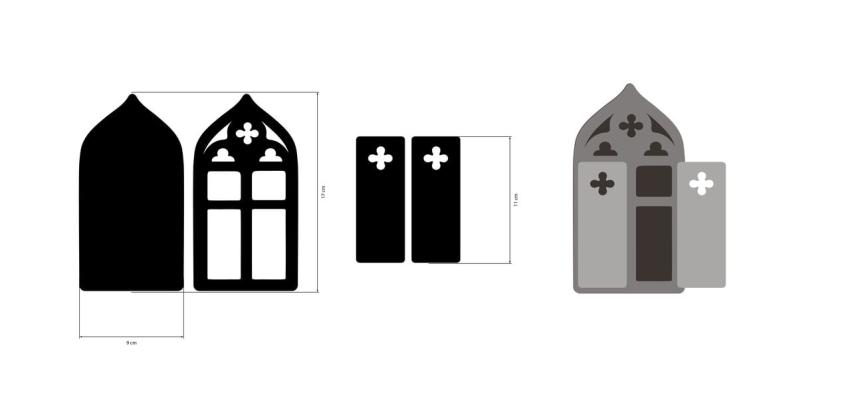 Stamperia - Holzteile "Window" MDF Crafty Shapes Blanks