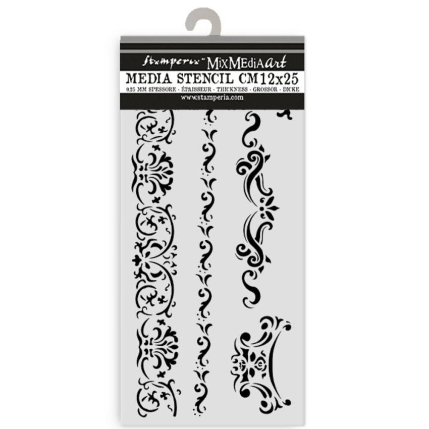 Stamperia - Schablone 12x25cm "Borders" Stencil
