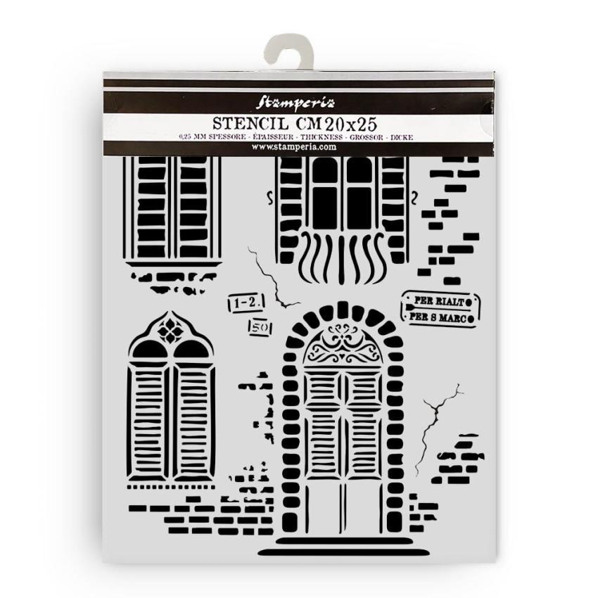 Stamperia - Schablone 20x25cm "Windows" Stencil
