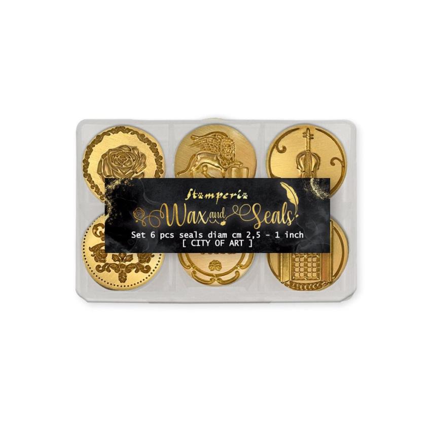 Stamperia - Wachssiegel Stempel "Venice City of Art" Wax And Seals Handle With Seal