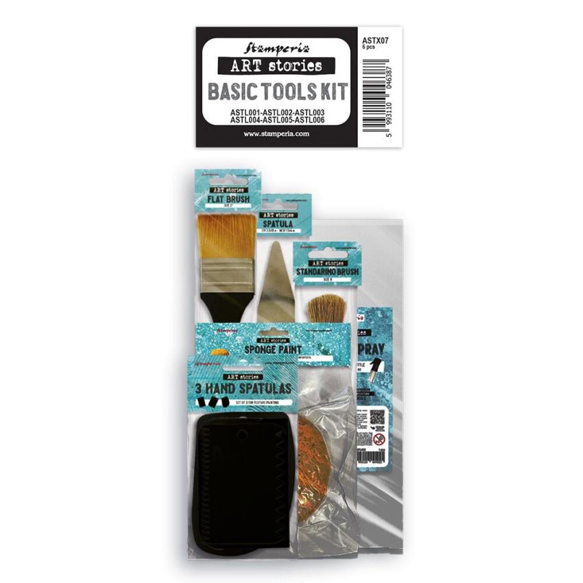 Stamperia - Basic Tools Kit 6er Set