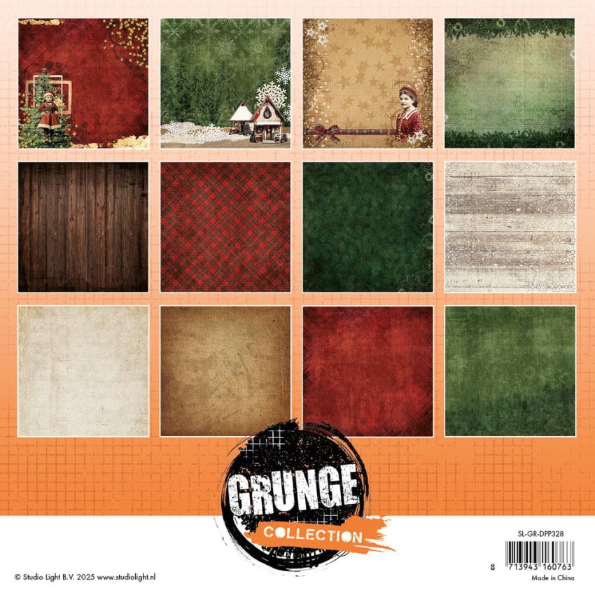 Studio Light - Designpapier "Background" Paper Pack 8x8 Inch - 36 Bogen
