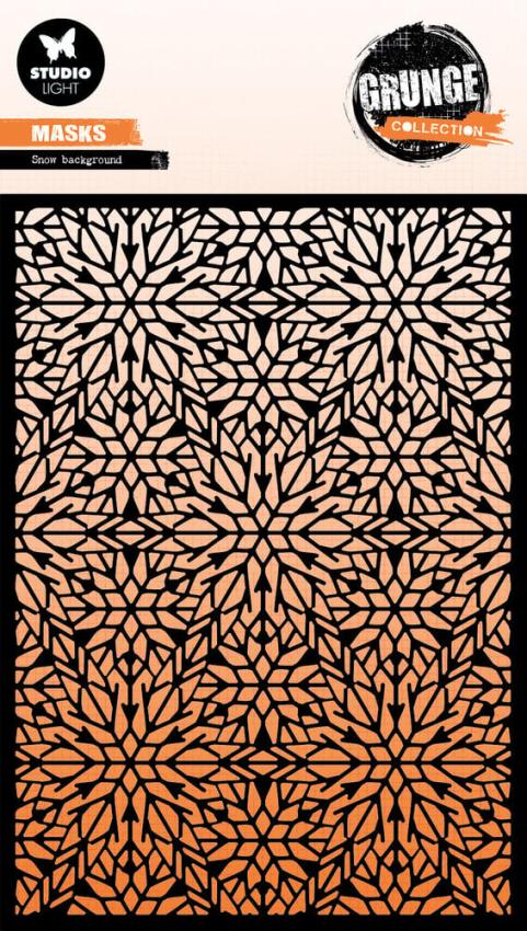 Studio Light - Schablone "Snow Background" Stencil Grunge Collection