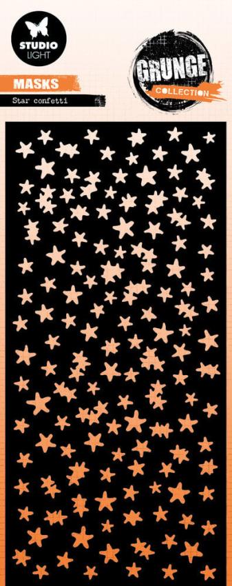 Studio Light - Schablone "Star Confetti" Stencil Grunge Collection