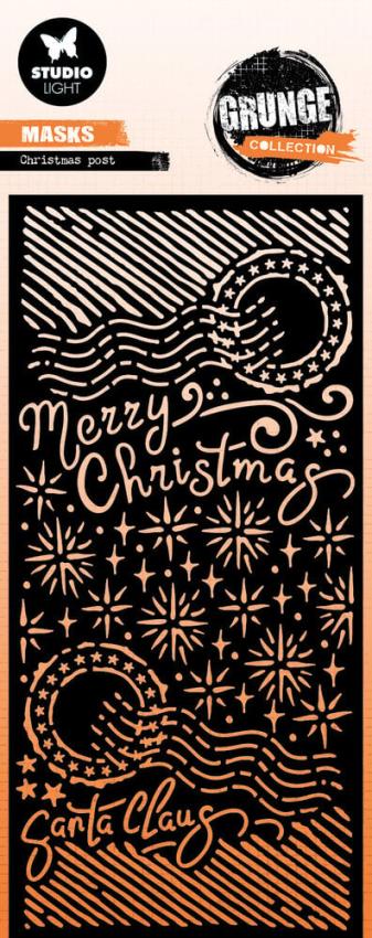 Studio Light - Schablone "Christmas Post" Stencil Grunge Collection