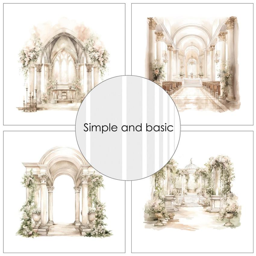 Simple and Basic - Designpapier "A Sense of Romance" Paper Pack 6x6 Inch - 24 Bogen 