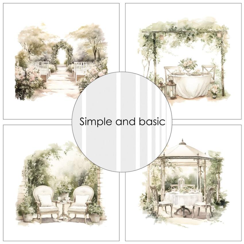 Simple and Basic - Designpapier "A Sense of Romance" Paper Pack 6x6 Inch - 24 Bogen 